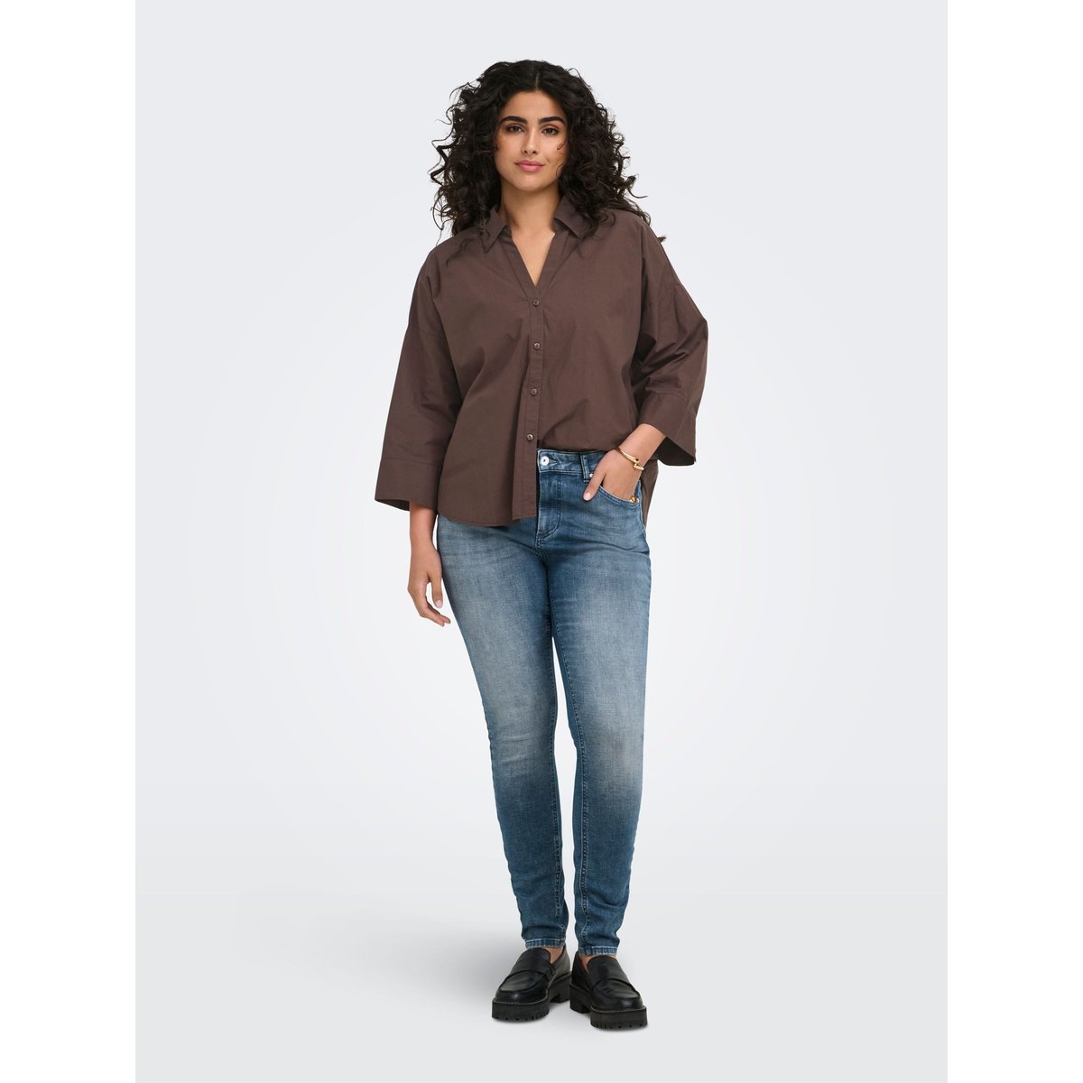 Chemise coffee bean 1, ONLY CARMAKOMA