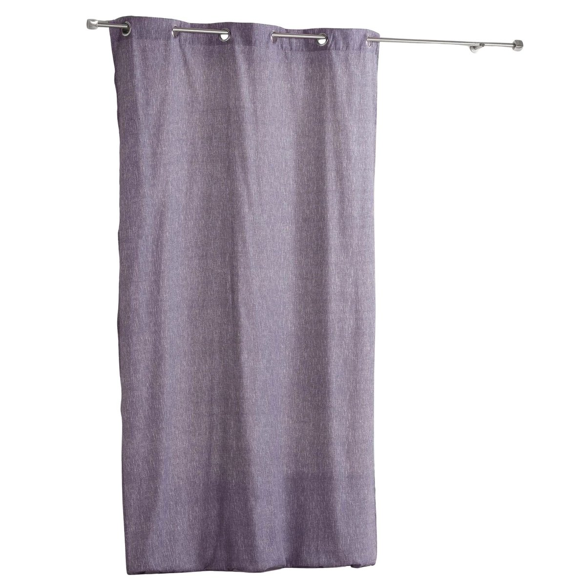 Rideau d'ameublement  - Effet chiné violet parme, HOME MAISON
