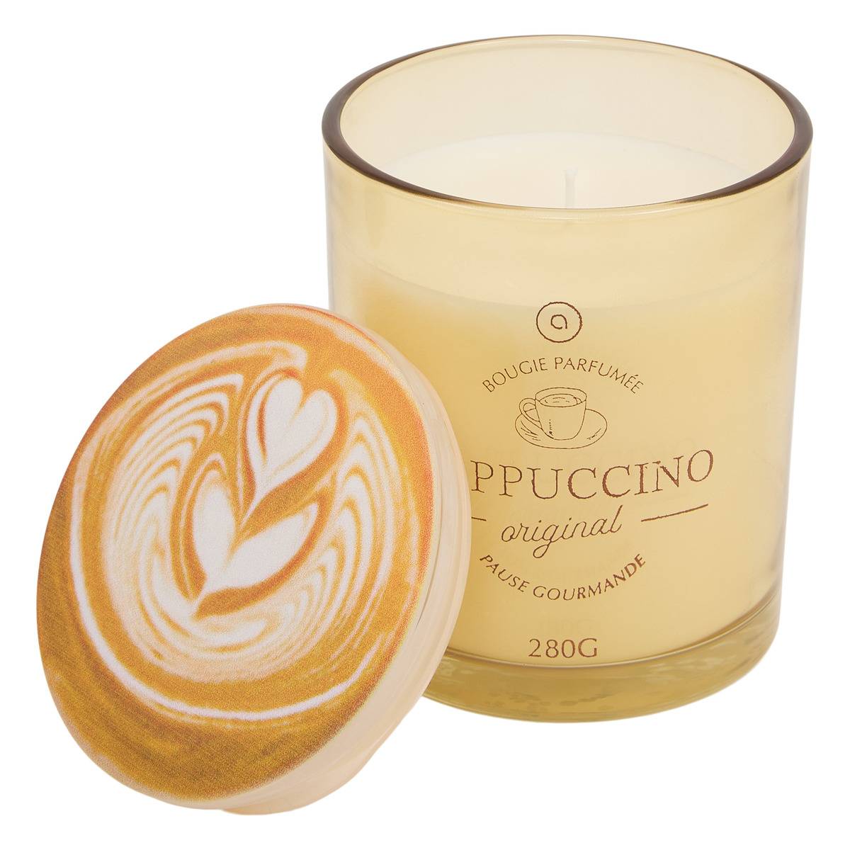 Bougie parfumée croissant Fra ronde 280 g cappuccino, ATMOSPHERA