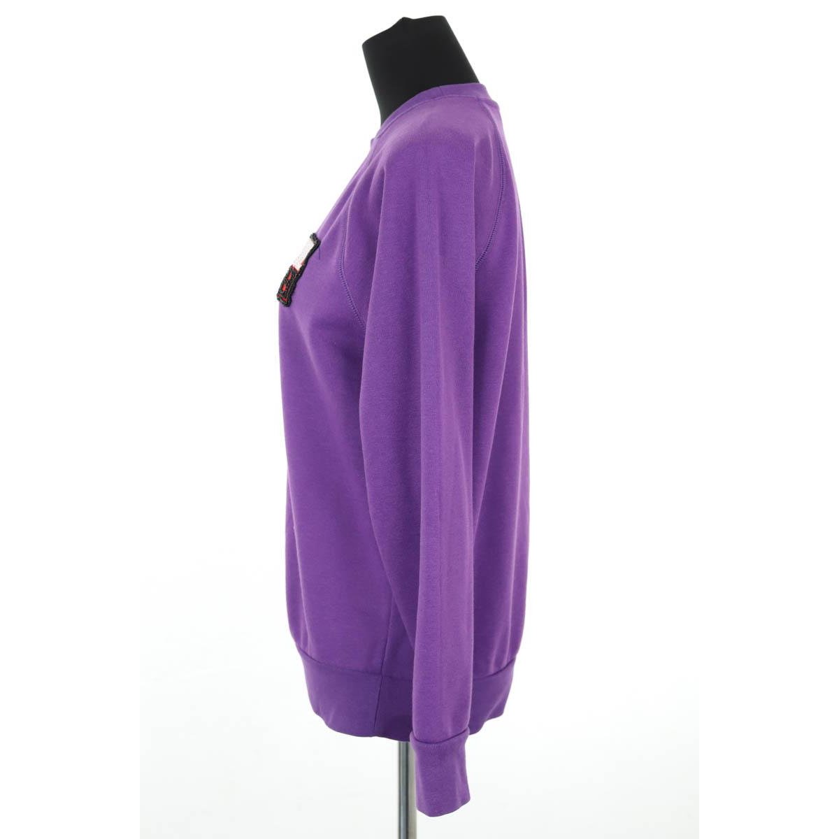 Sweatshirt - Très Bon État violet, SANDRO