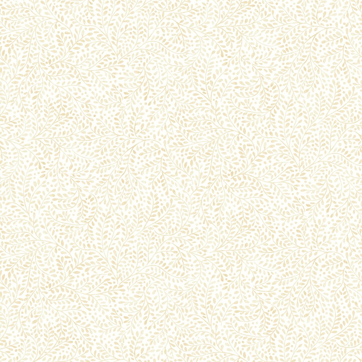 Papier peint floraison claire jaune clair, écru, JOULES