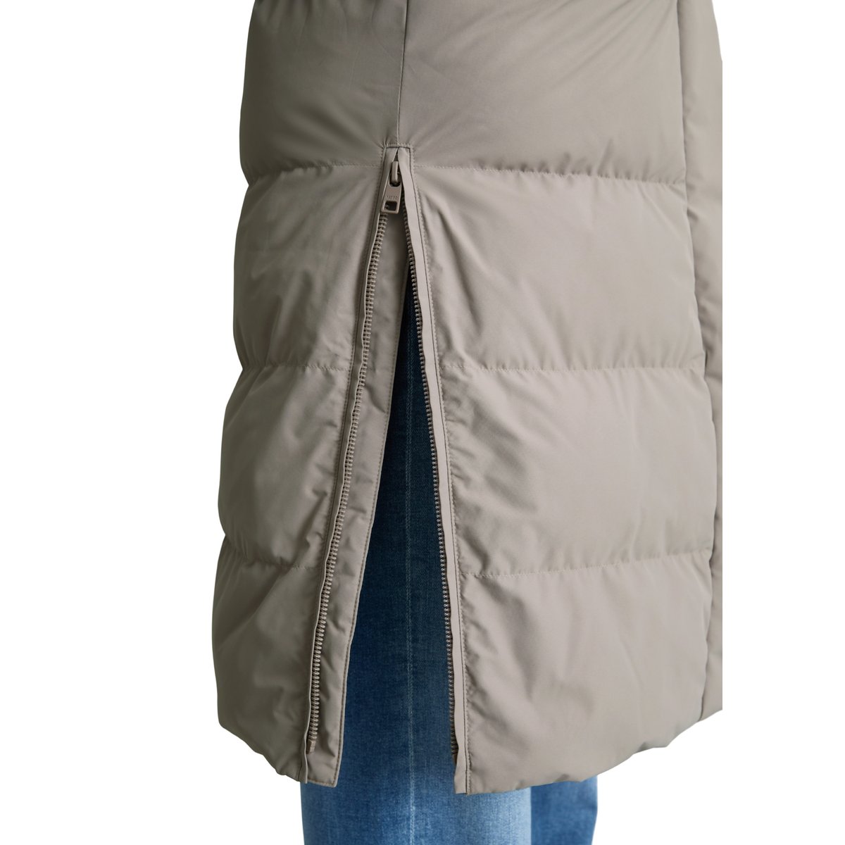 Manteau matelassé à capuche, coupe classique avec une surface hydrofuge gris, MARC O’POLO DENIM