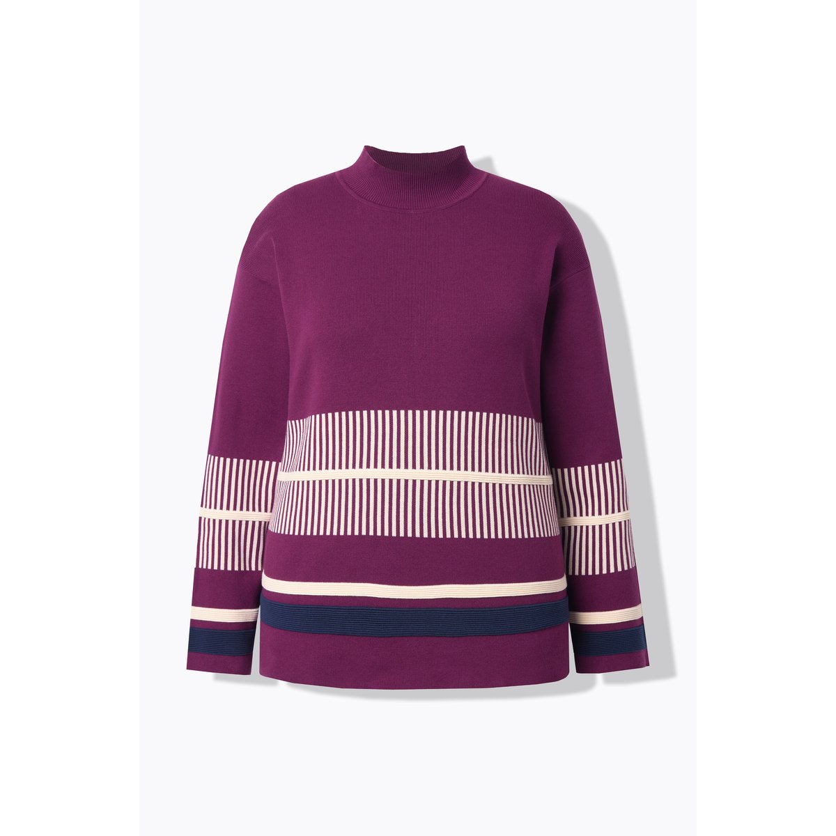 Pull à col montant et manches longues baies de forêt, ULLA POPKEN