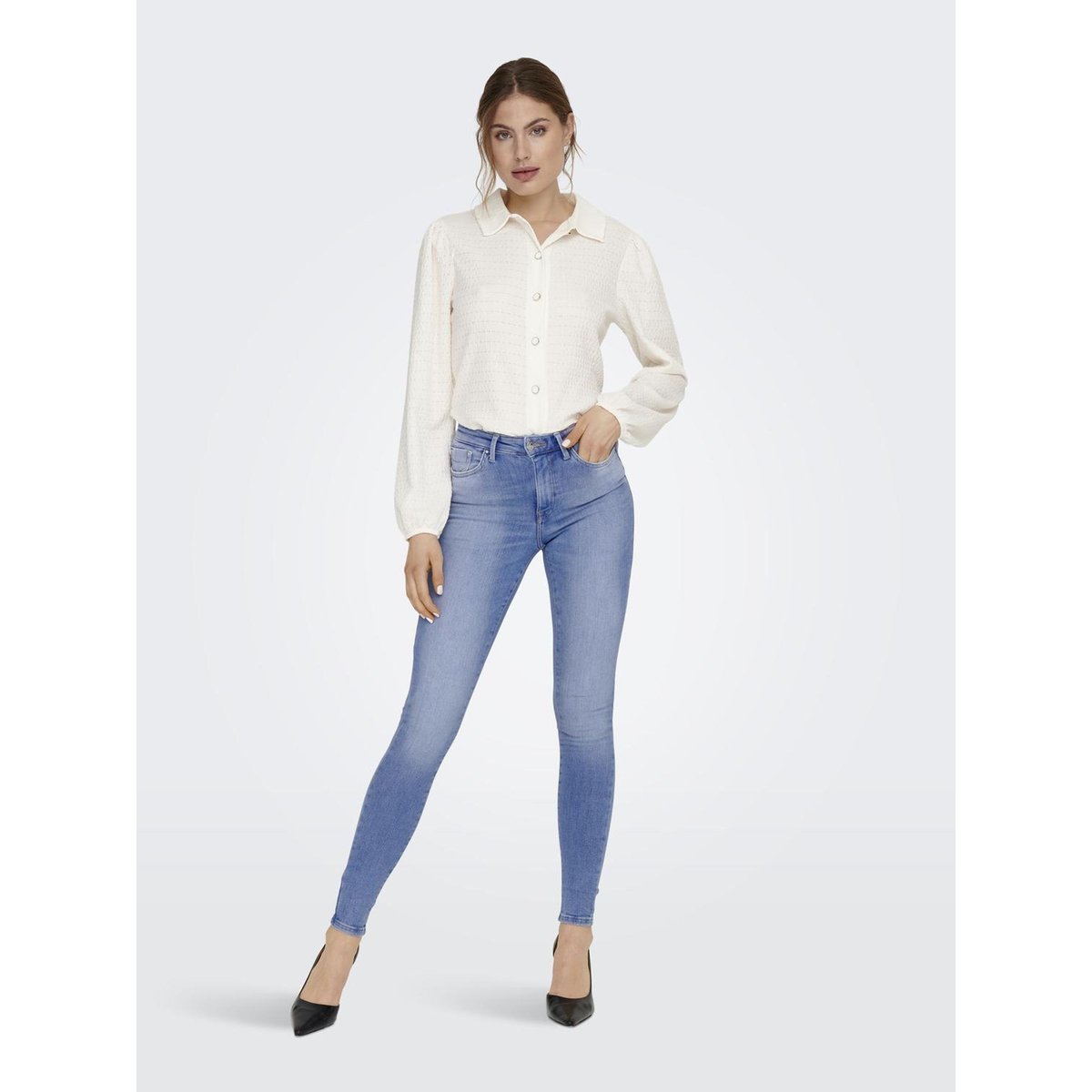 Jean Skinny special bright blue denim, ONLY