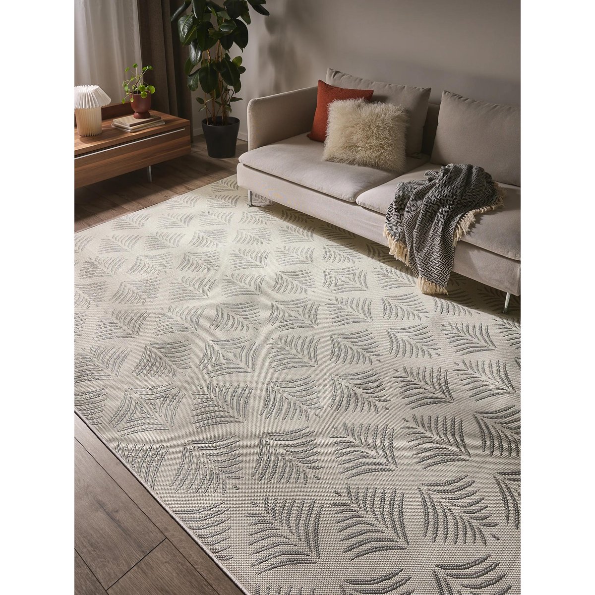 Tapis d'extérieur & intérieur METRO gris, BENUTA 