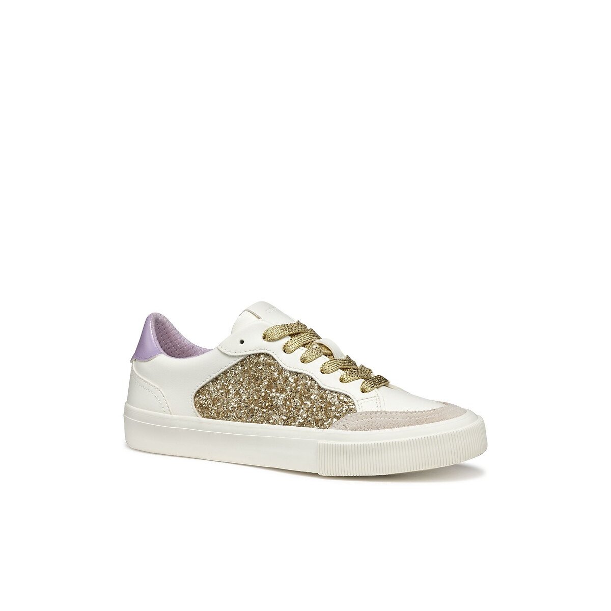 Emmeleny Canvas Breathable Trainers white/gold-coloured, GEOX