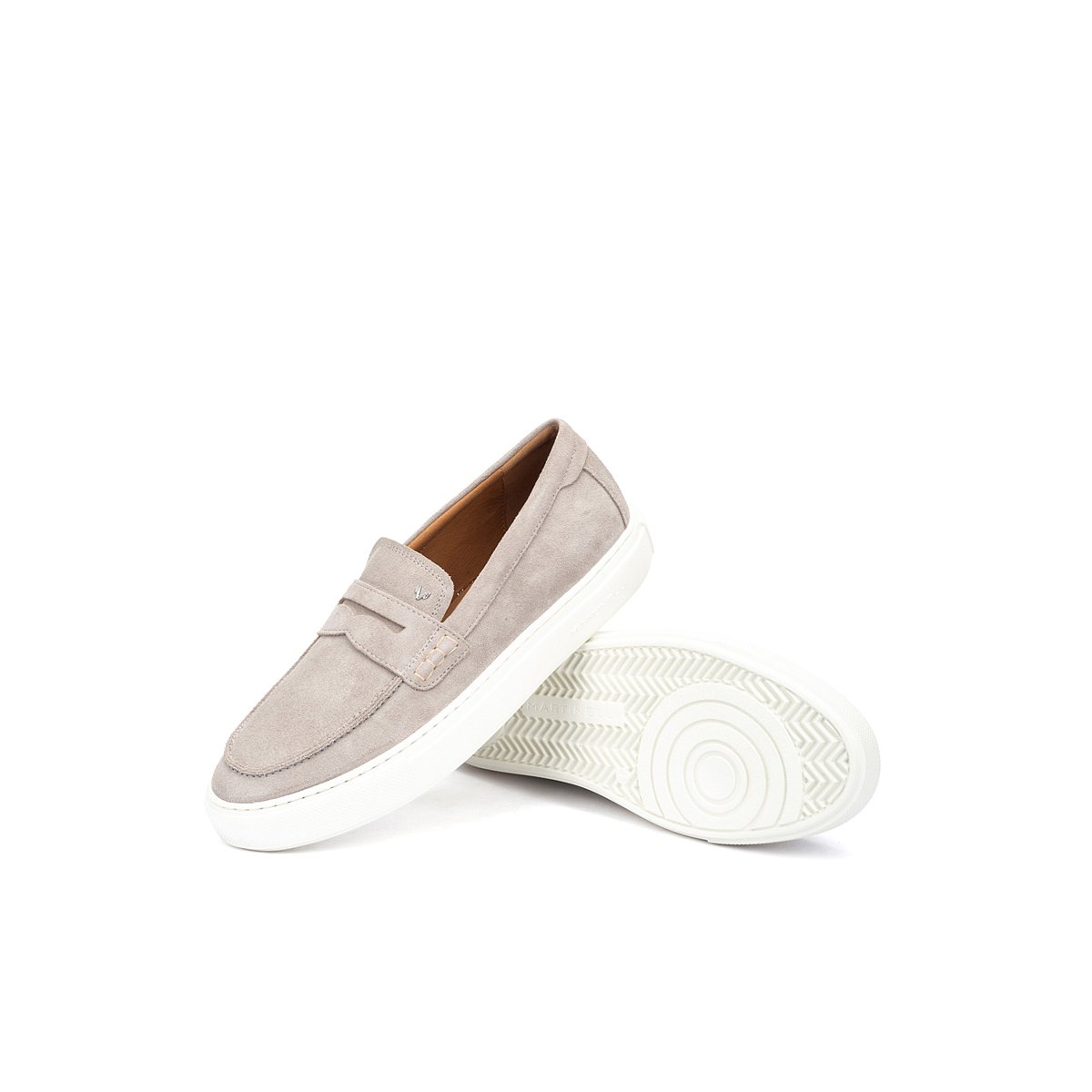 Mocassins cuir Hastings ceniza, MARTINELLI