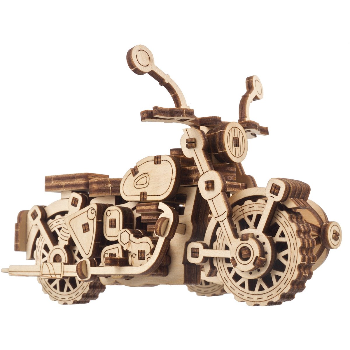 Puzzle 3D Moto volante de Hagrid beige, UGEARS