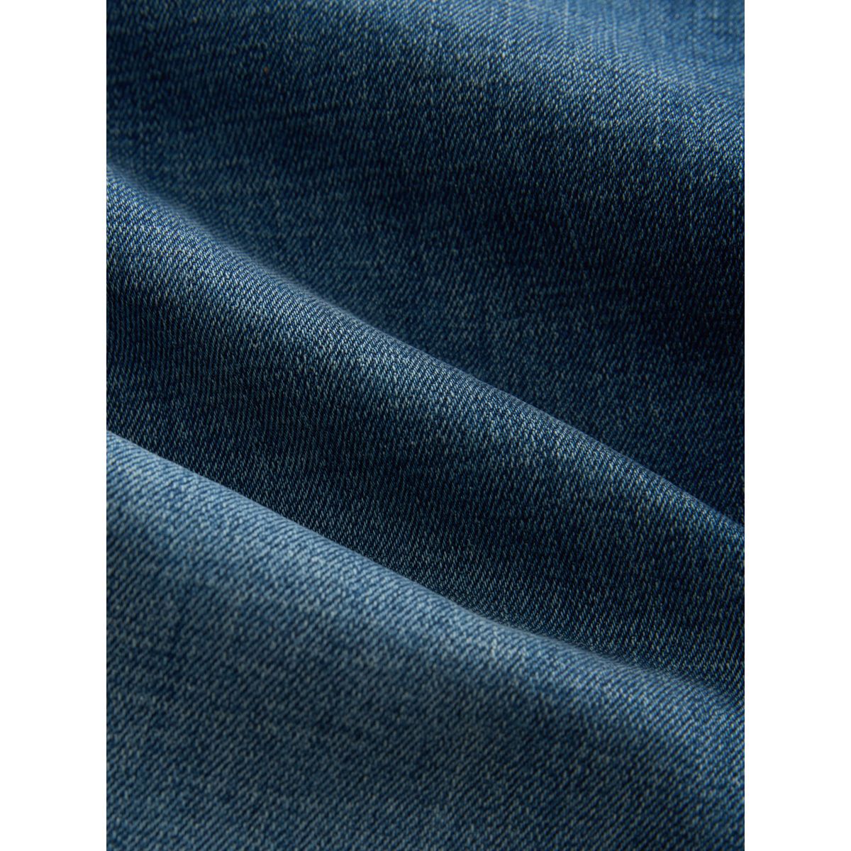 Jean stretch coupe slim classique bleu moyen à hachures croisées, NEXT