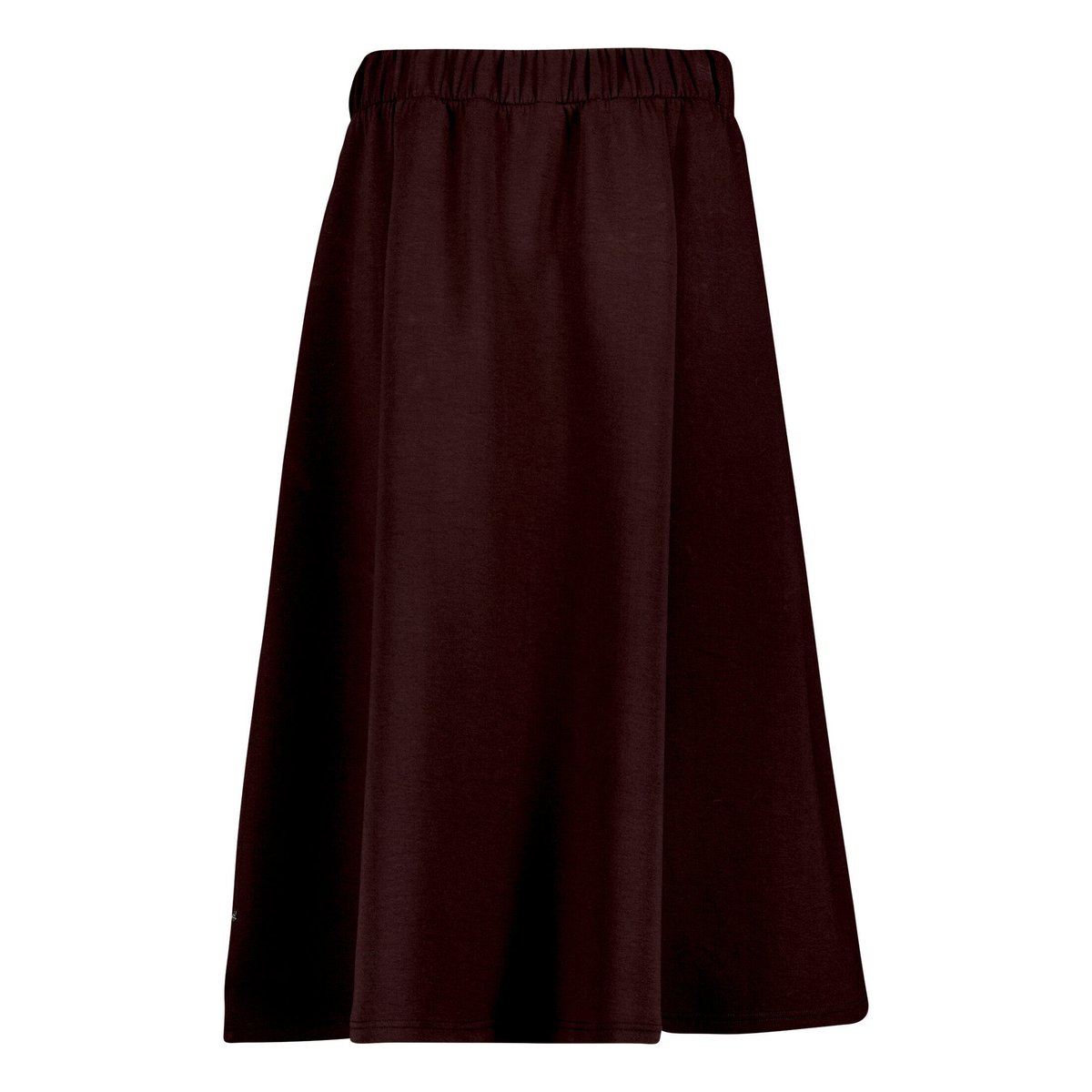 Jupe longueur midi à élastique dark maroon, VERA MONT
