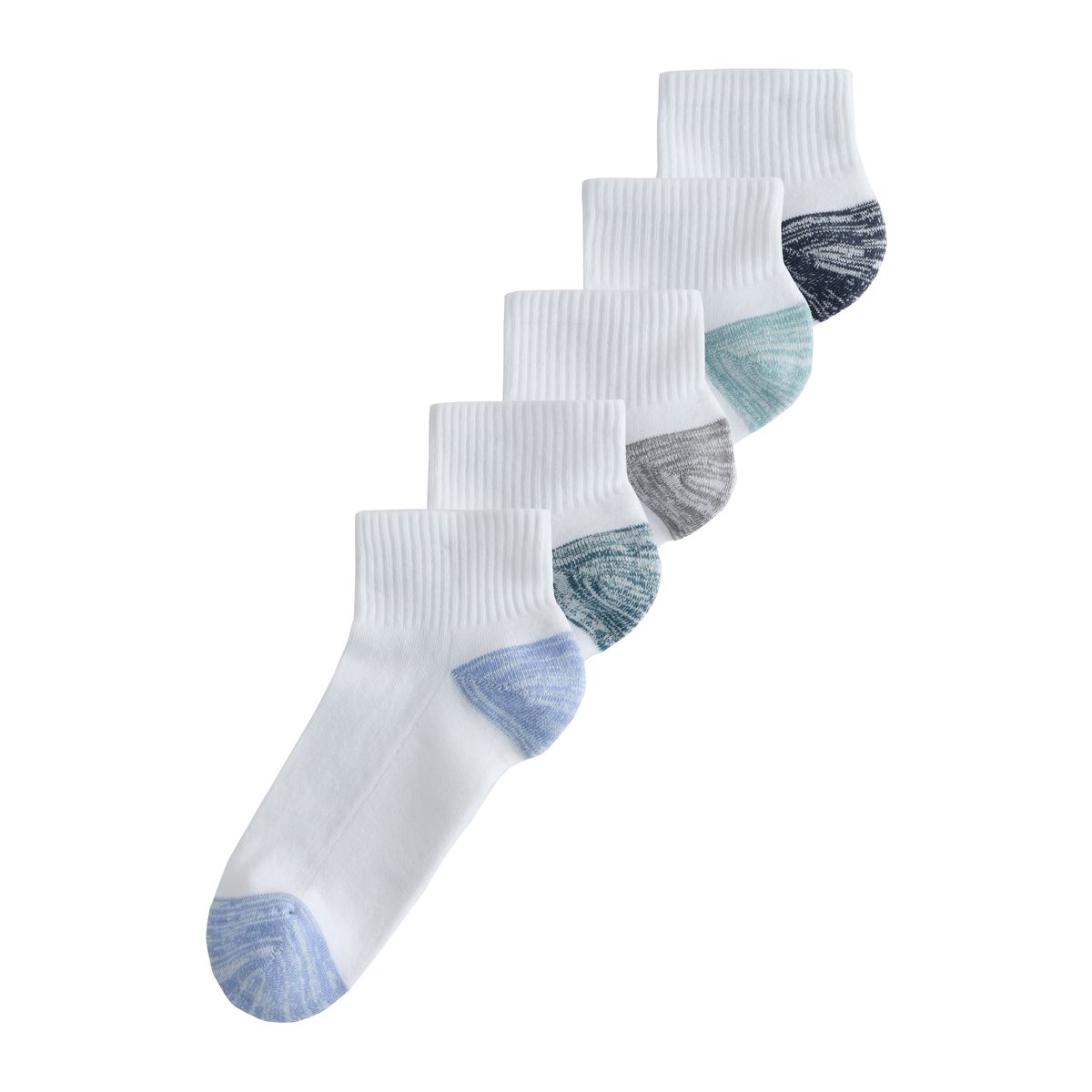 Chaussettes de sport mi-hautes rembourrées talon blanc, NEXT