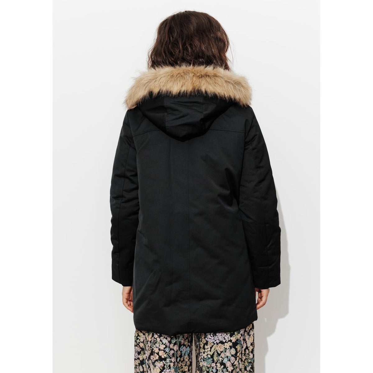 Parka chaude à capuche noir, PROMOD