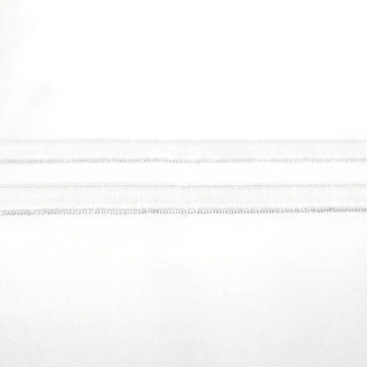 Drap plat satin de coton égyptien 320 fils - 800tc Cap ferrat blanc, COTTON & CO