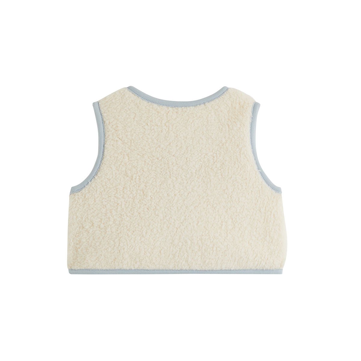 Veste sans manches bébé en sherpa Voix Lactée ecru, PETIT BEGUIN