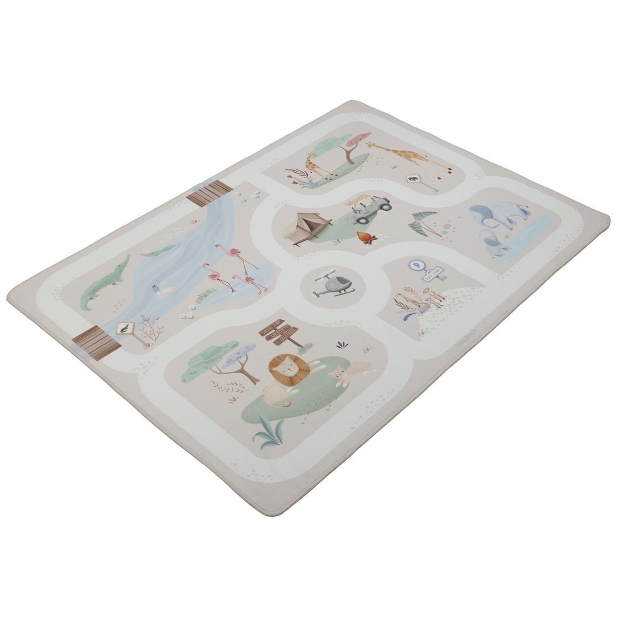 Tapis de jeu et circuit de voitures beige, multicolore, LITTLE DUTCH