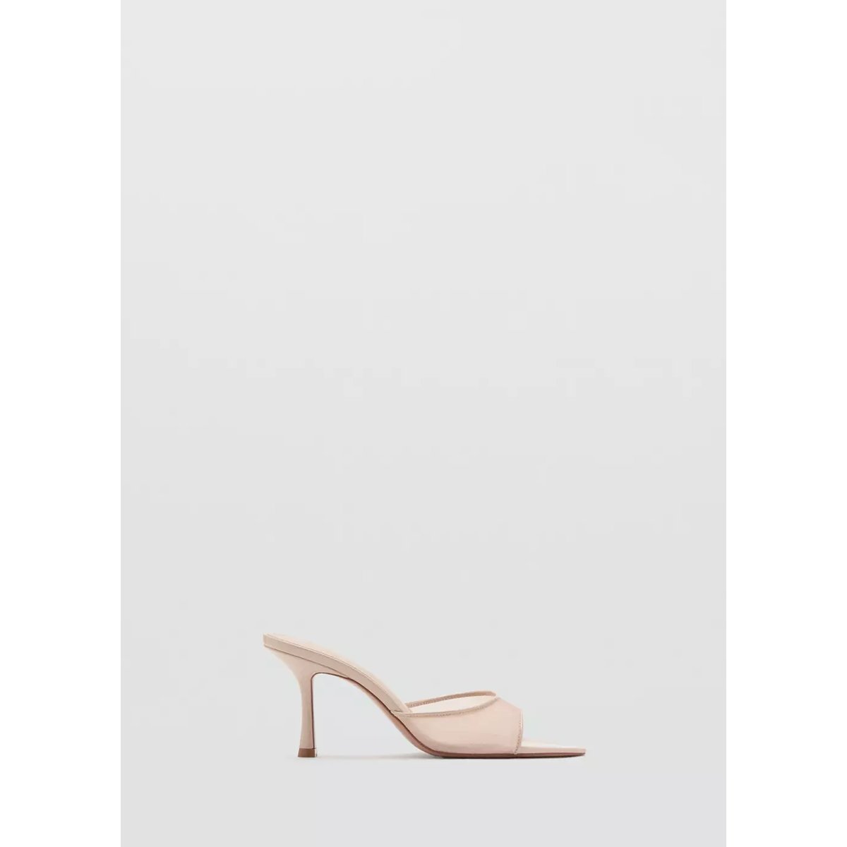 Sandales pointues à talon nude, MANGO