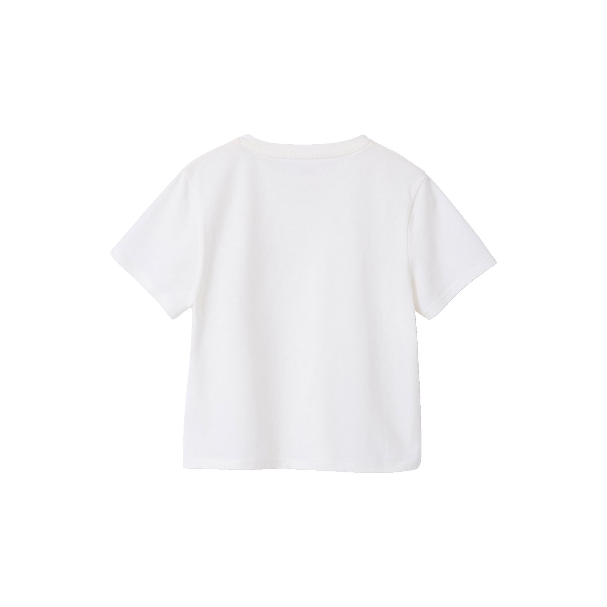 Lot de 3 tee-shirts unis blanc, VERTBAUDET