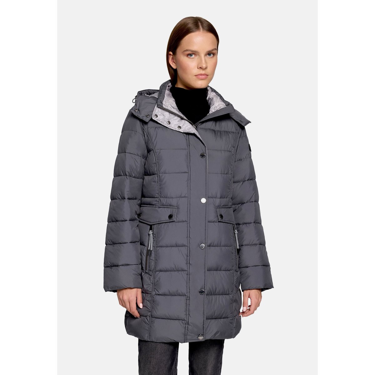 Veste matelassée à capuche amovible blackened pearl, BETTY BARCLAY
