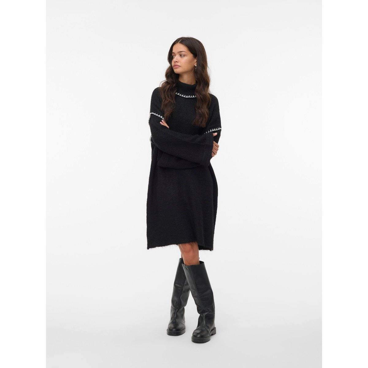 Robe En Maille black 1, VERO MODA