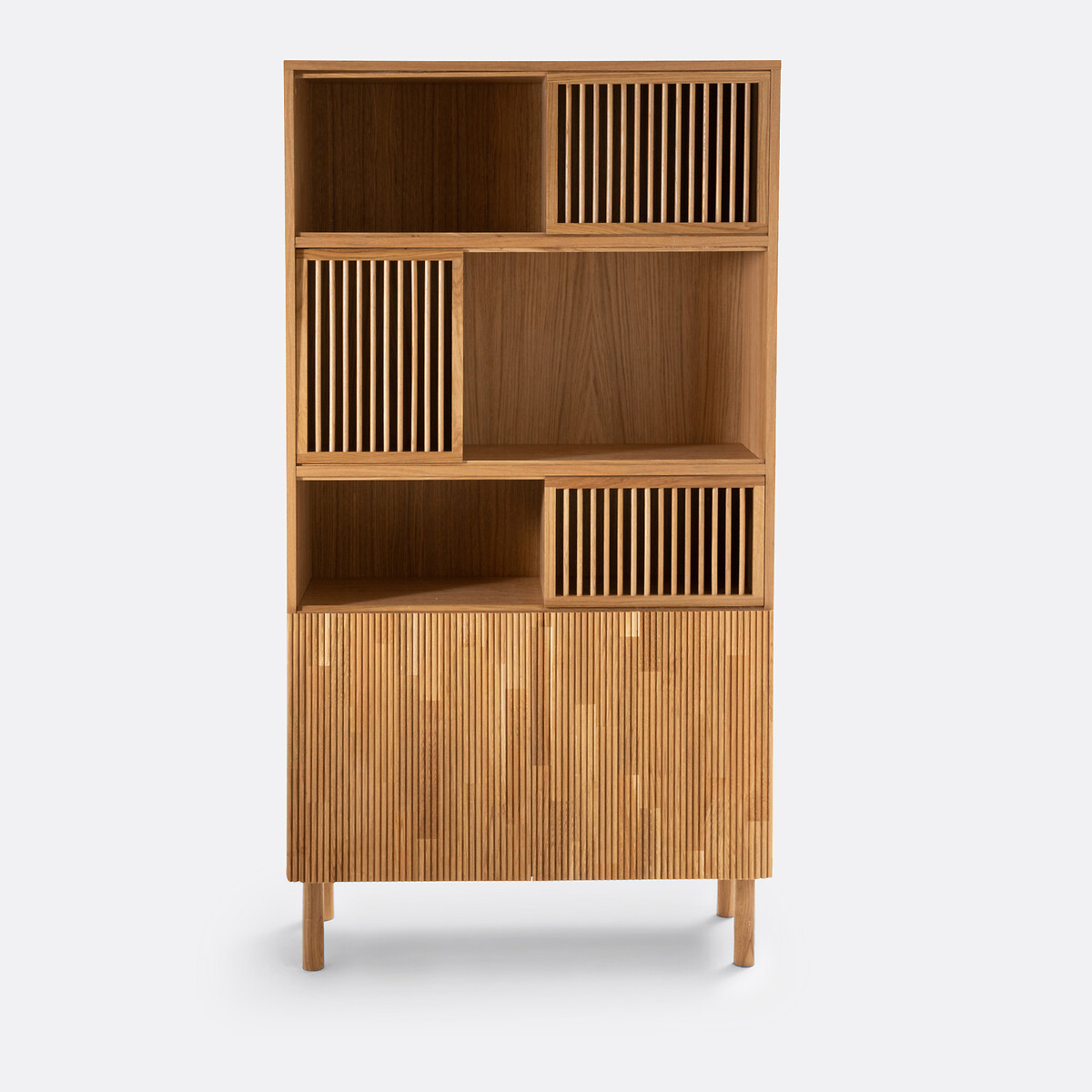 Boekenkast in fineereik, Bilbao eikenhout, LA REDOUTE INTERIEURS