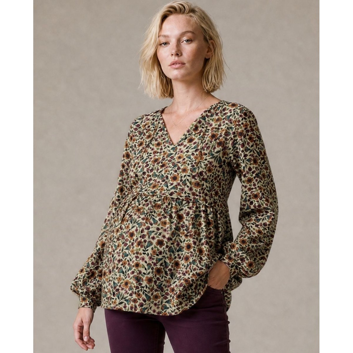 Blouse d'allaitement Tess multicolore, CACHE COEUR