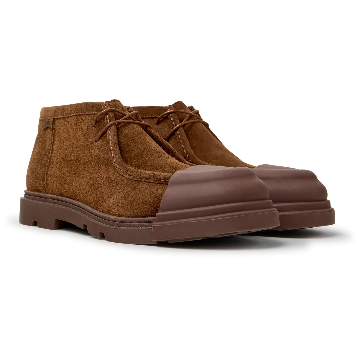 Bottines Junction Suede Leather brun moyen 005, CAMPER
