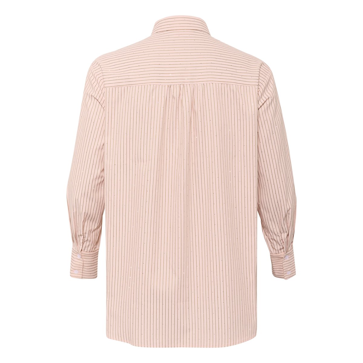 Chemise à manches longues rose lotus stripe, KAFFE CURVE
