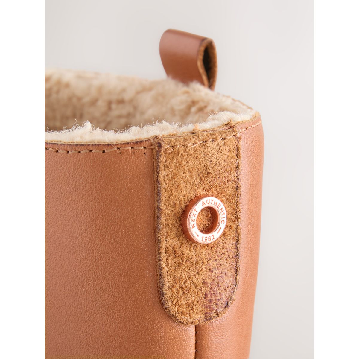 Bottes en cuir marron fauve, NEXT