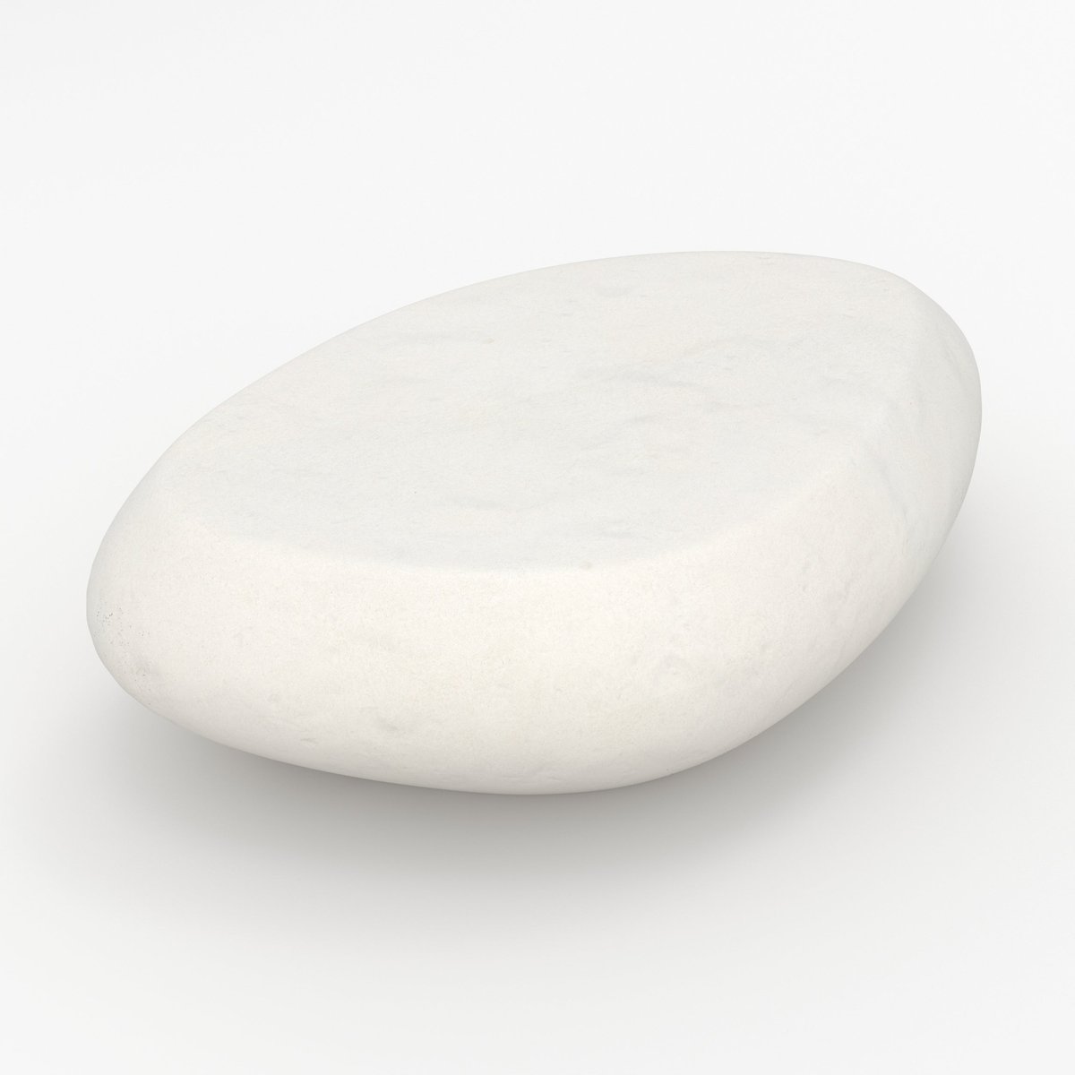 Table basse ovale en béton 105 cm - MAUI blanc, MAISON PAVANE