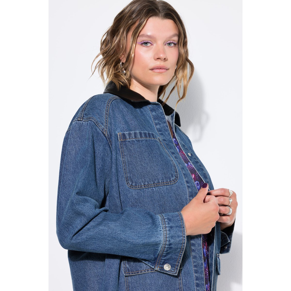 Veste en jean, Loose Shape bleu jean, STUDIO UNTOLD