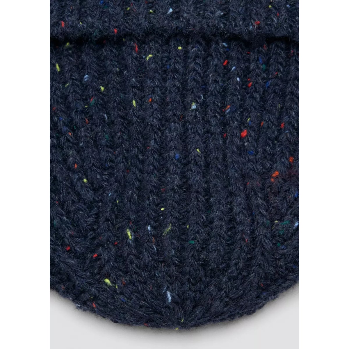 Bonnet jaspé maille bleu marine, MANGO BABY