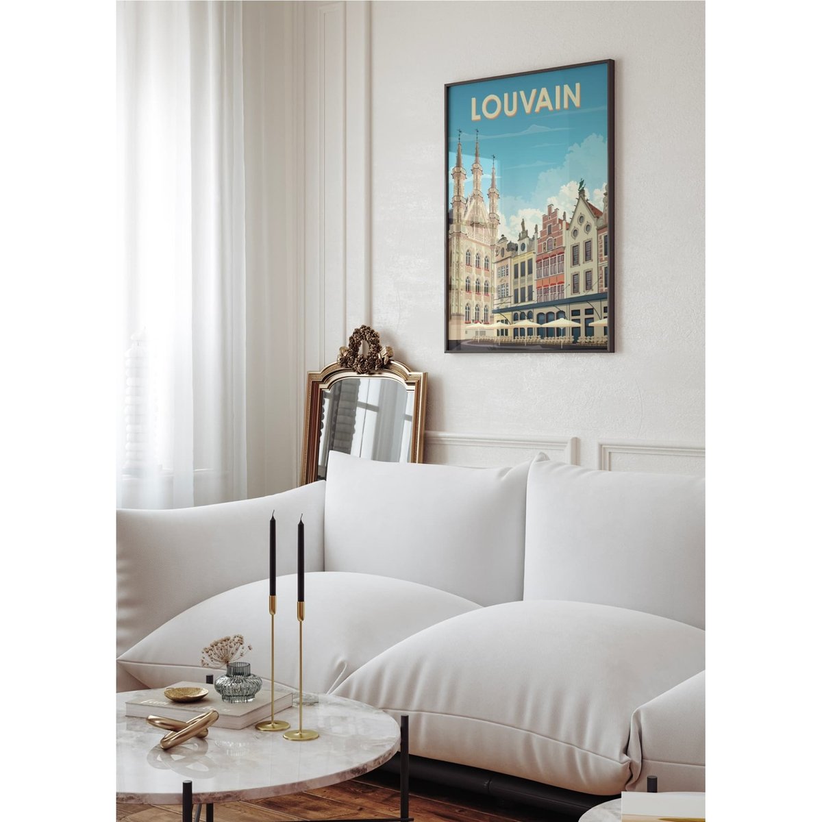 Affiche ville Louvain blanc, L'AFFICHERIE