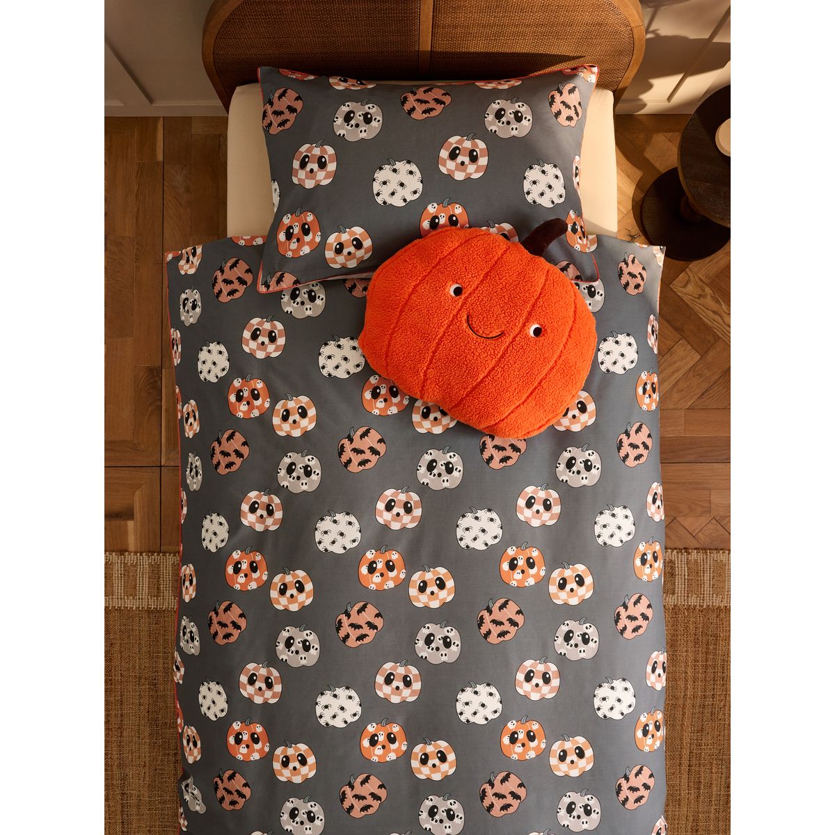 Parure housse de couette et taie d'oreiller halloween, NEXT