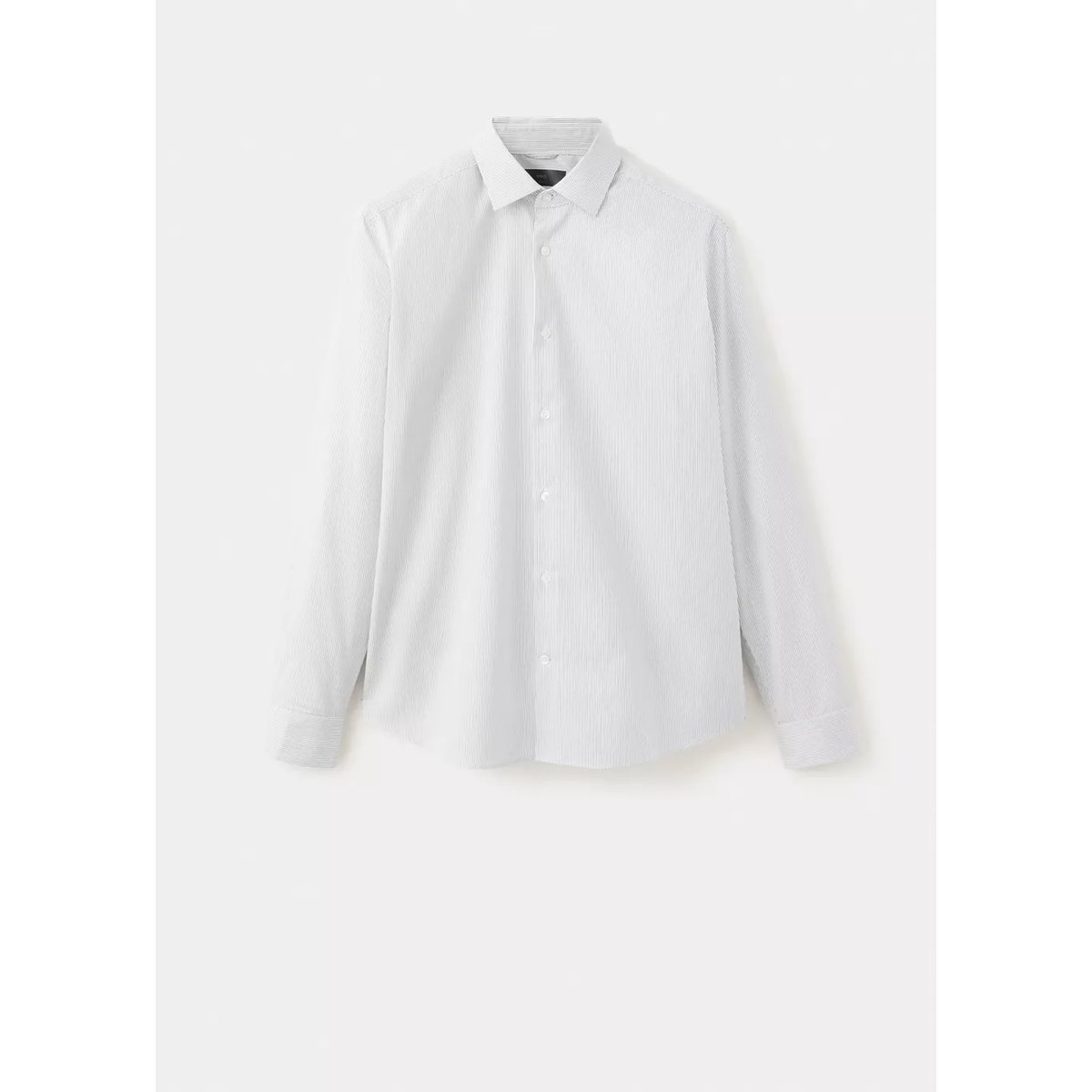 Chemise slim fit Comfort Stretch non-iron à rayures blanc, MANGO MAN