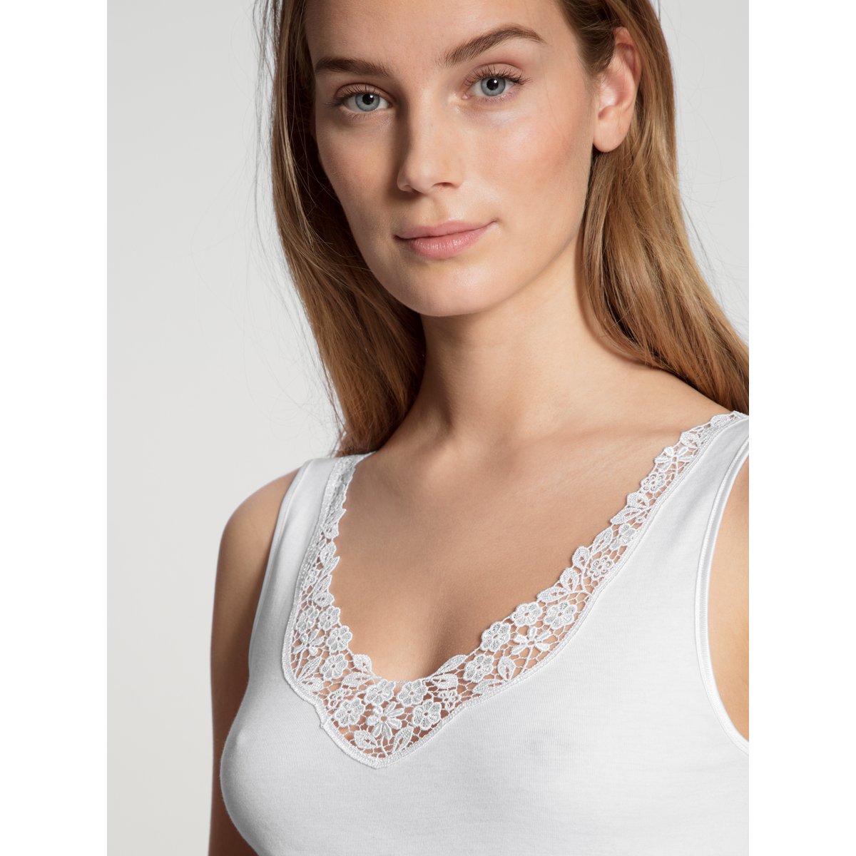 Débardeur sans manches Coton FEMININ SENSE blanc, CALIDA