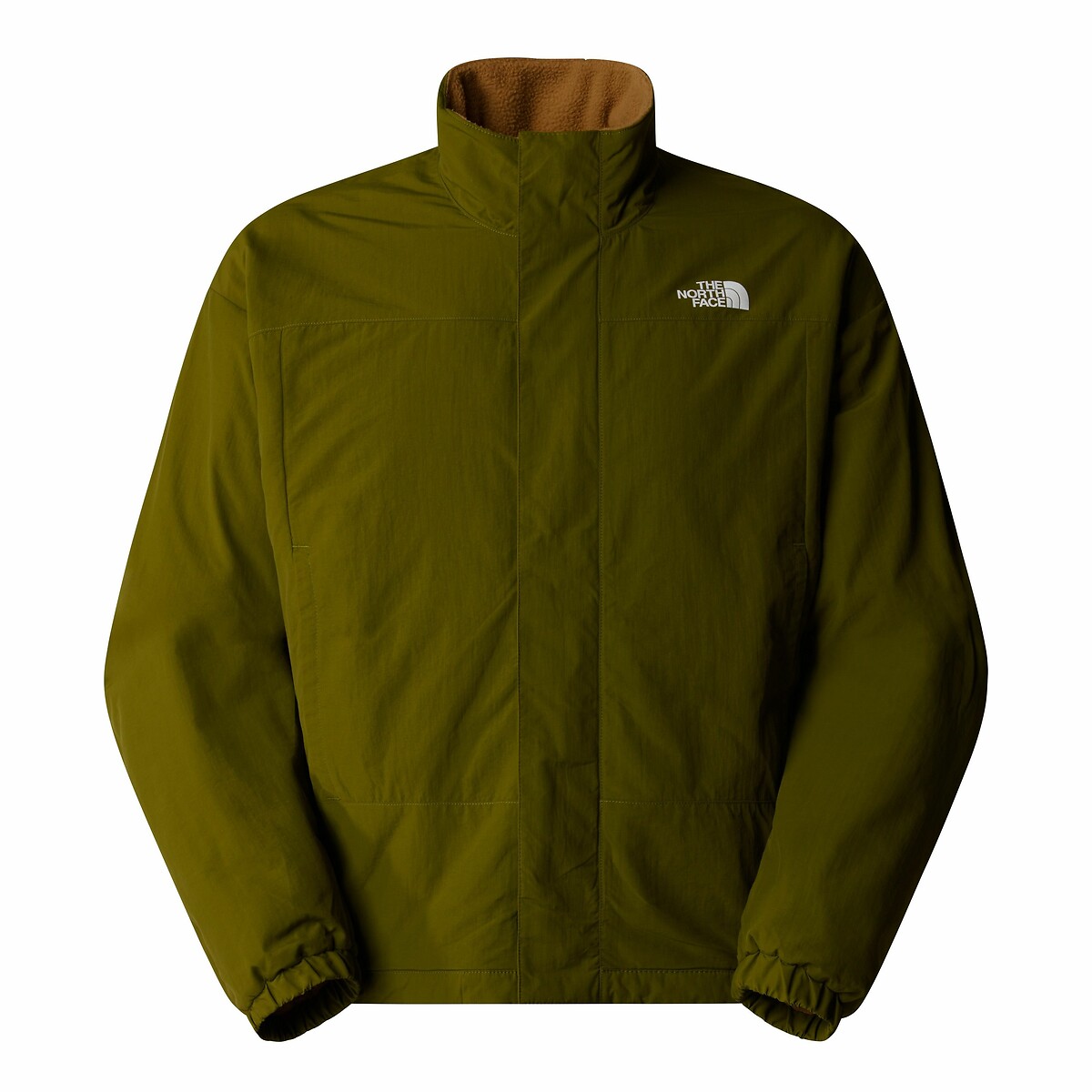 Sweat polaire zippé col montant réversible Yumiori beige/kaki, THE NORTH FACE