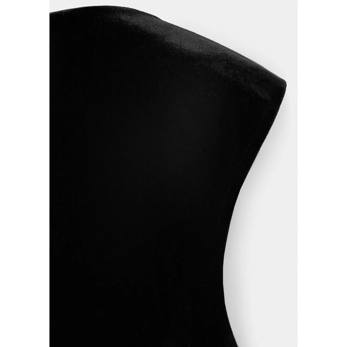 Robe courte velours noir, MANGO