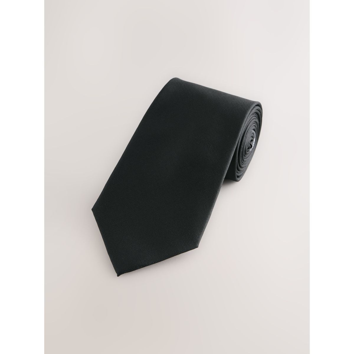 Cravate en soie signature noir, NEXT