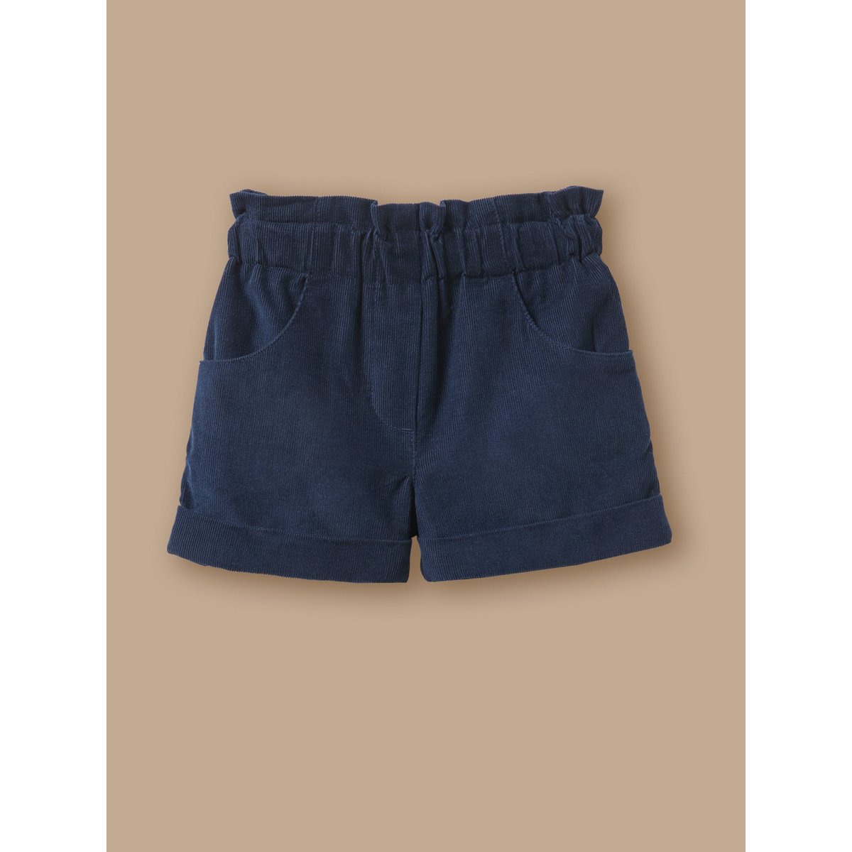 Short en velours marine, CYRILLUS