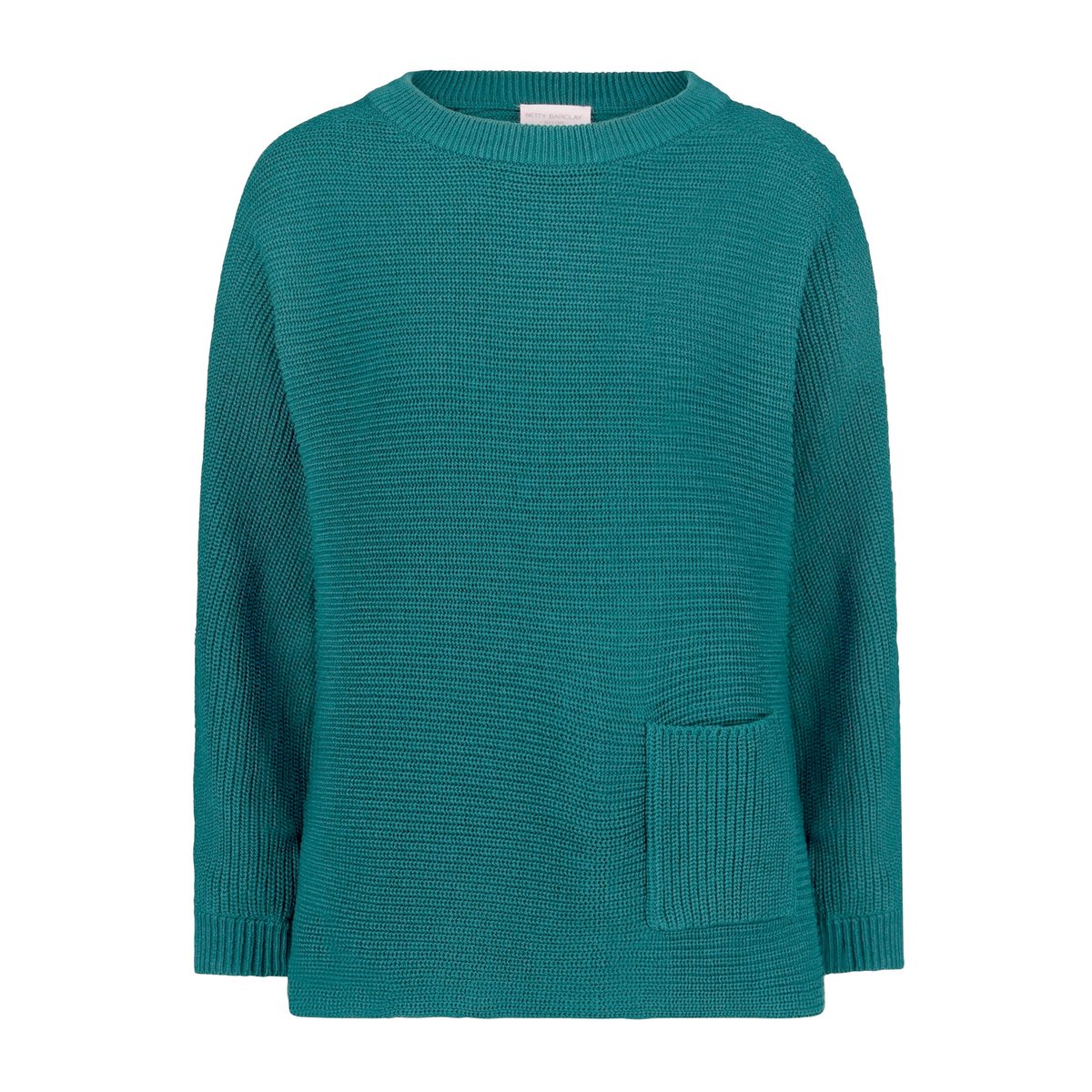 Pull-over en maille à poches plaquées atlantic deep, BETTY BARCLAY