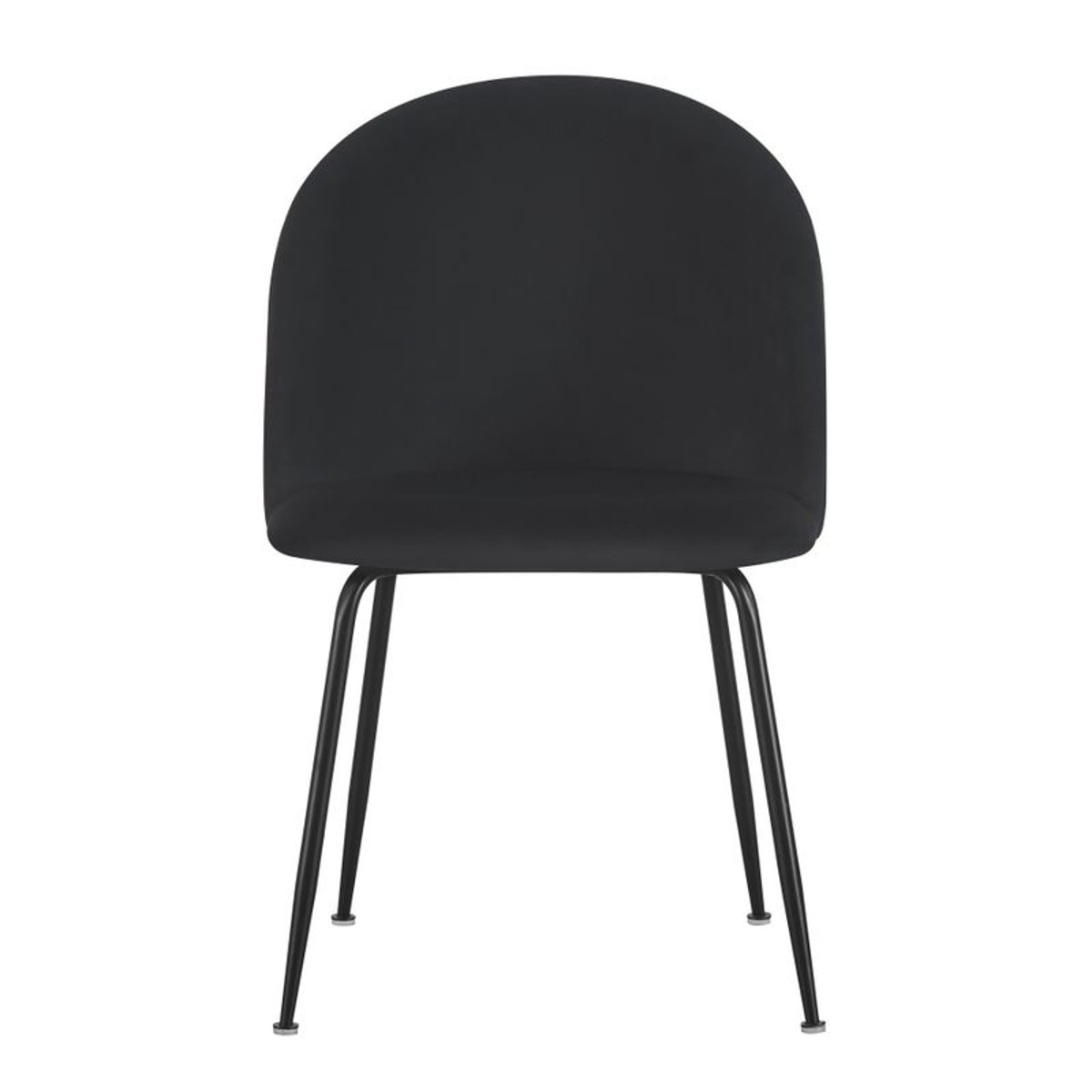 Chaise repas velours noir, ZAGO