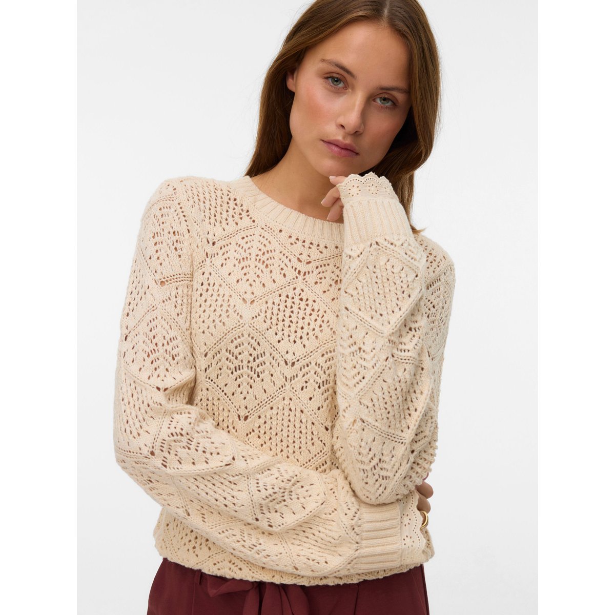 Pull En Maille birch, VERO MODA