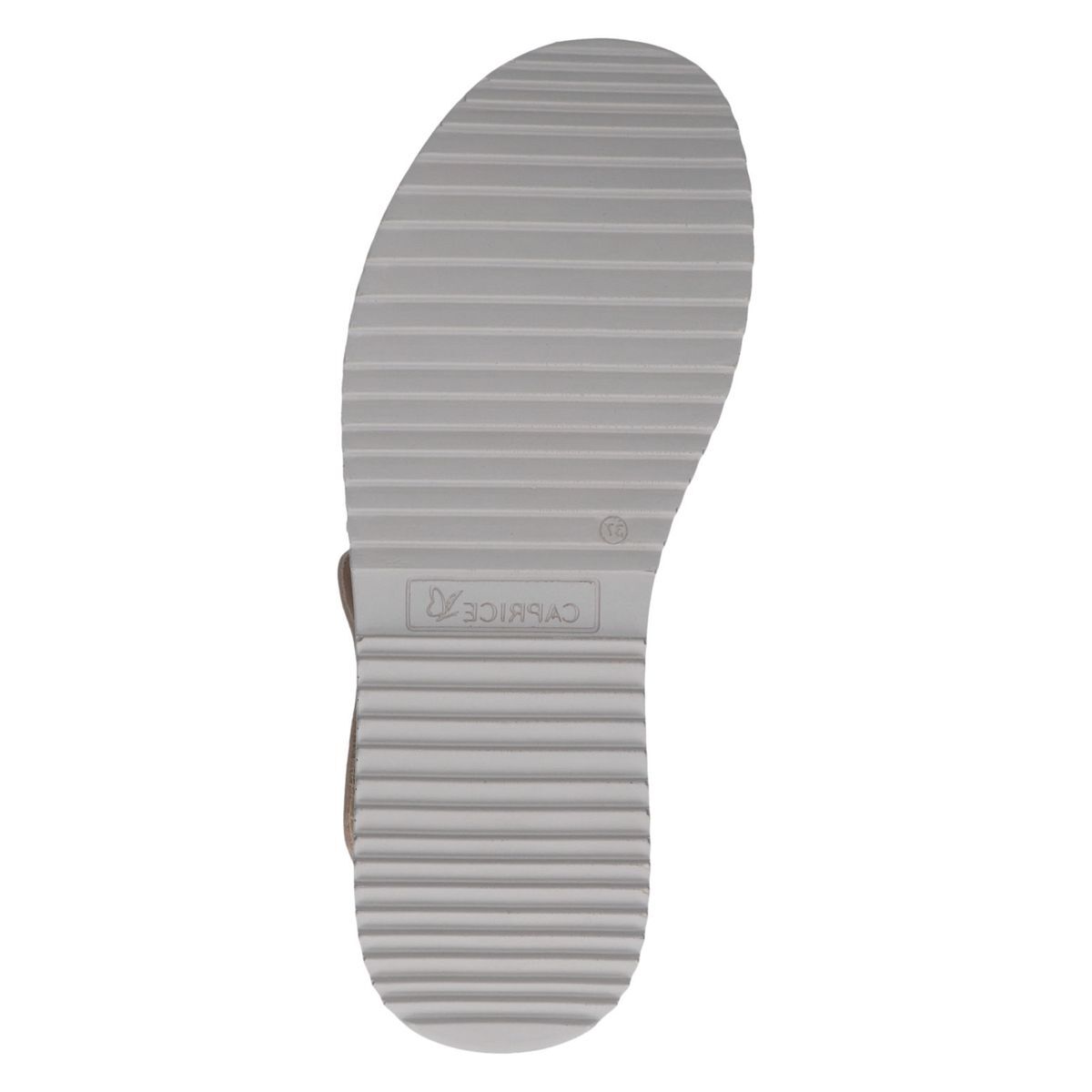 Sandale en cuir blanc pistache, CAPRICE