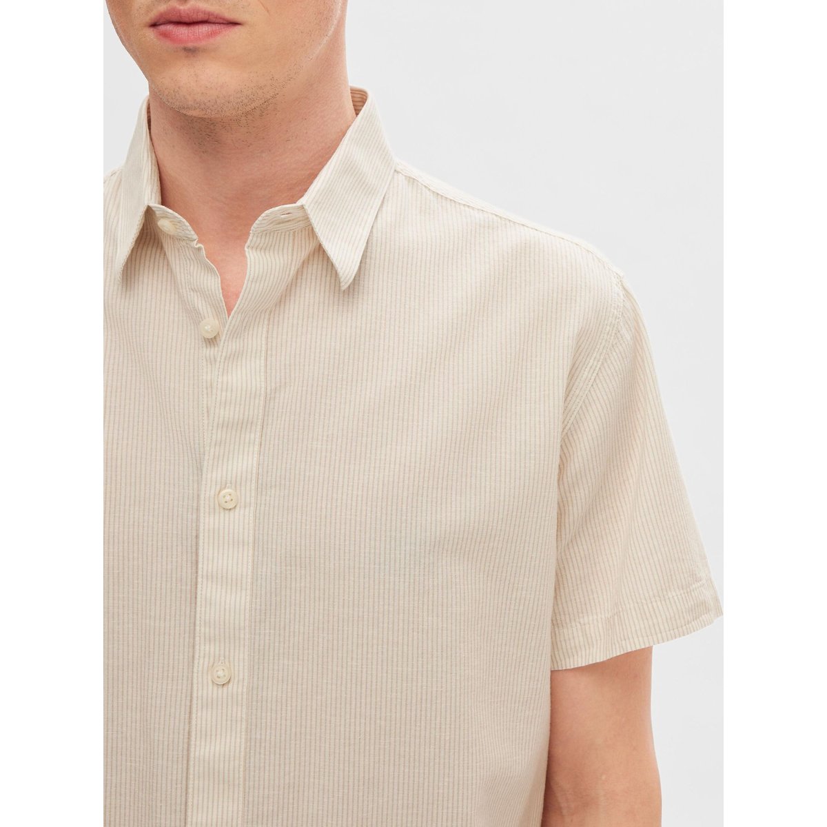 Chemise À Manches Courtes pure cashmere 1, SELECTED