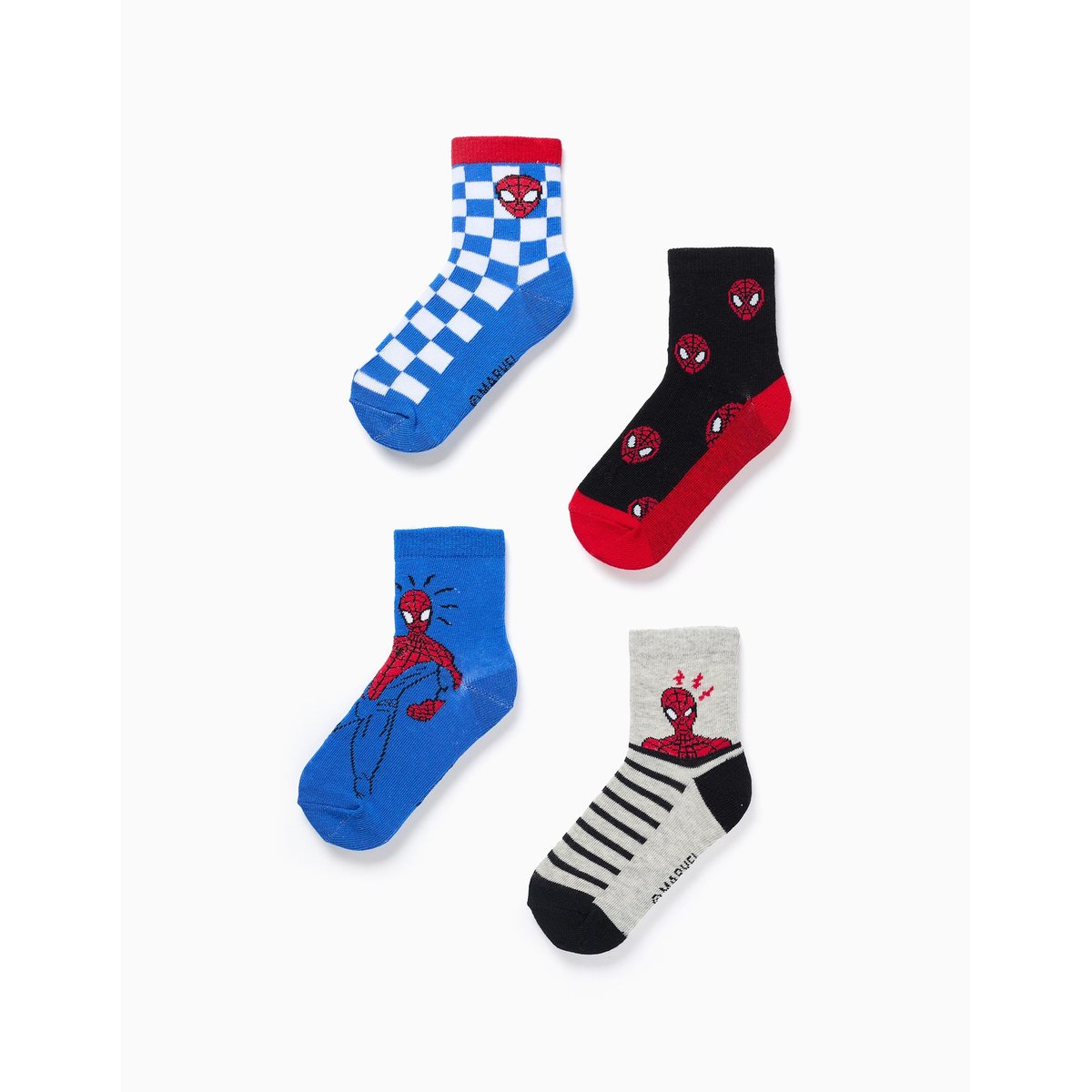 Lot de 4 paires de chaussettes avec imprimés Spider-Man multicolore, ZIPPY