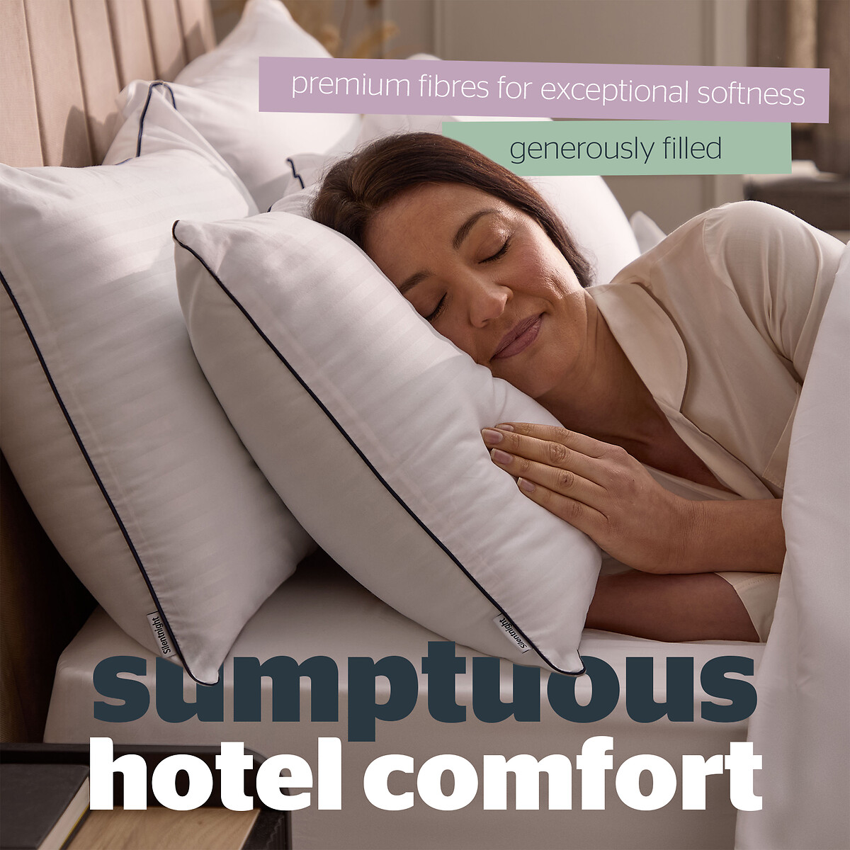 Hotel Collection Pillow Pair white, SILENTNIGHT