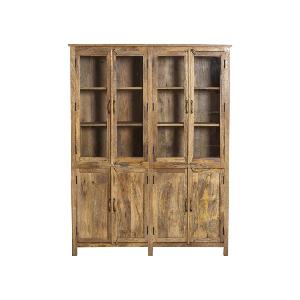 Vaisselier en bois de manguier LISANDRO bois clair, MADE IN MEUBLES