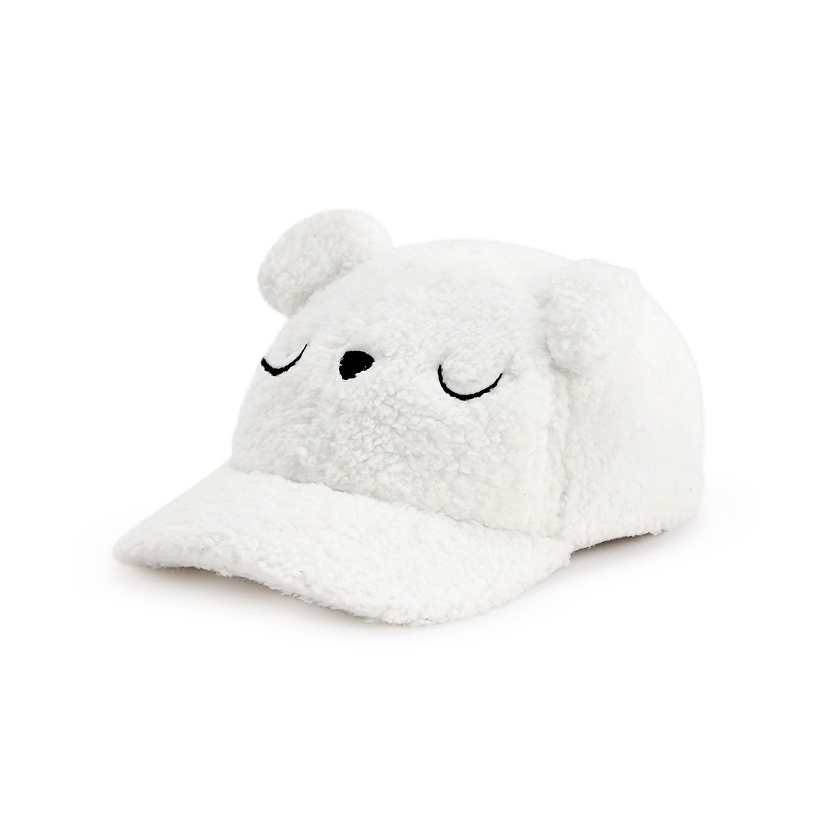 Casquette bébé en sherpa Charlie ecru, PETIT BEGUIN