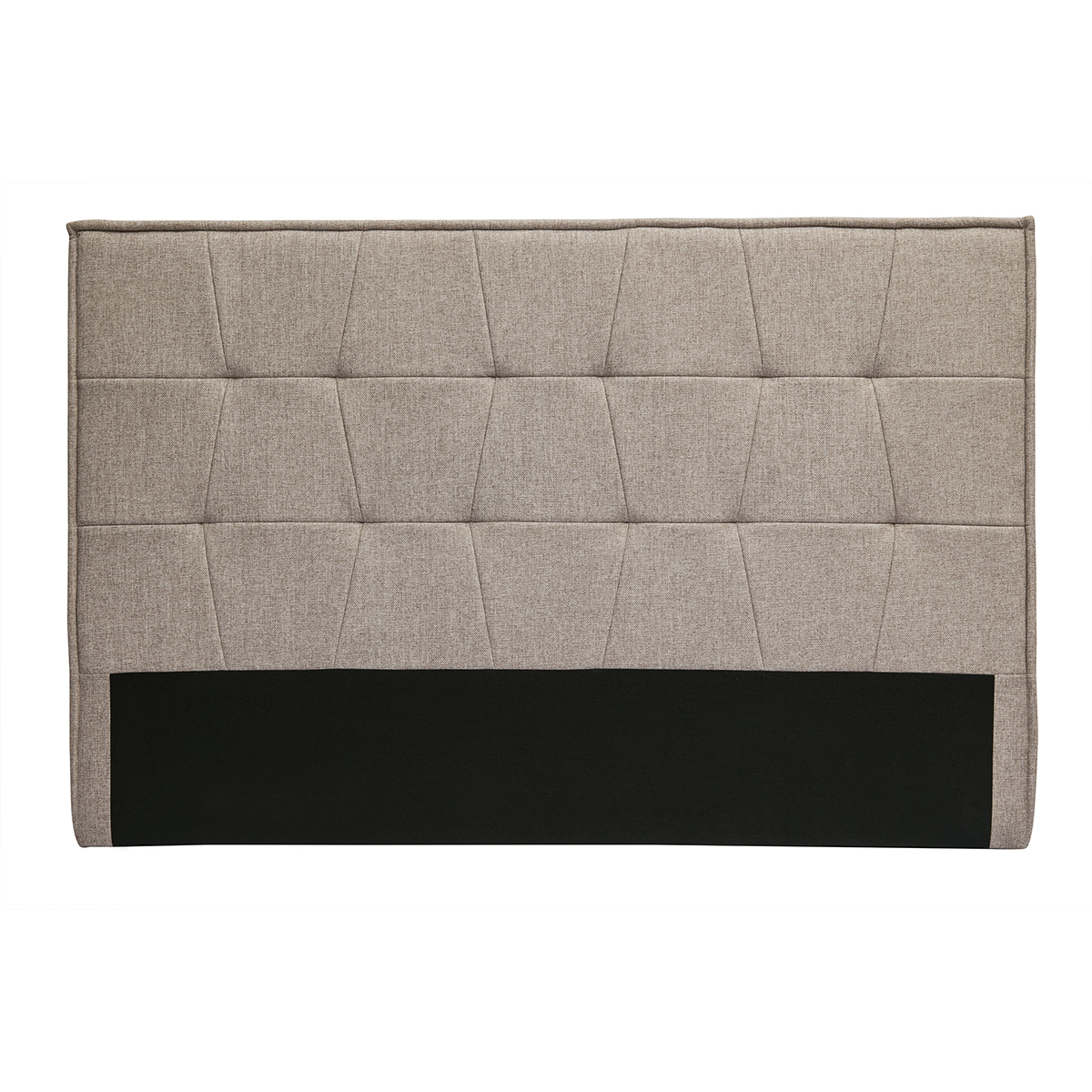 Tête de lit en tissu taupe L170 cm SUKA taupe, MILIBOO