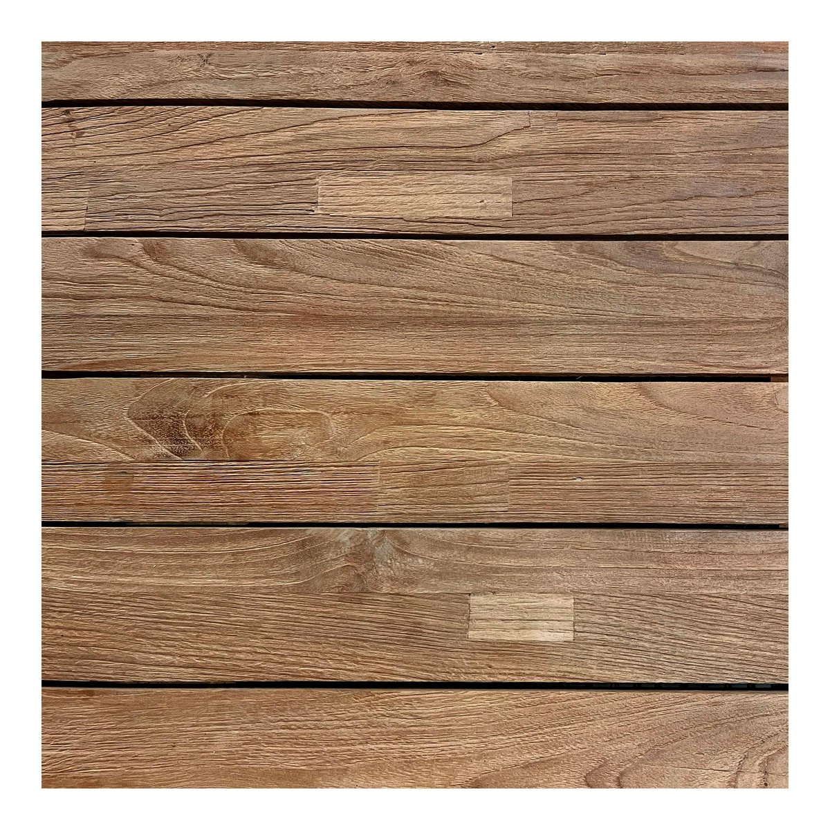 Table à manger en teck esprit campagne 240 cm BERRY bois naturel, PIER IMPORT